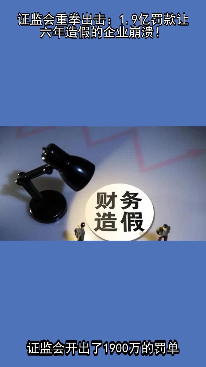 坚持追“首恶” 证监会加大对造假公司直接责任人员查处力度